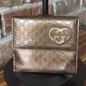 Gucci Gucissima Leather GG Heart Wallet